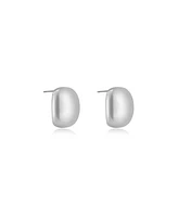 Ettika Minimal Curved Square Stud Earrings