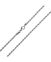 Bling Jewelry Set of 3 Classic Rope Chain Necklace Stainless Steel 18, 20 & 24 Inch
