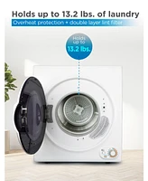 Commercial Care 3.5 Cu. Ft. Portable Dryer, 120V Electric Dryer for Clothes, Front Loading Dryer Machine Holds Up To 13.2 lbs. or 6 kg. of Laundry, St