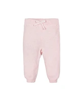 Hope & Henry Baby Organic Long Sleeve Scallop Edge Cardigan Legging Sweater Set