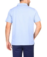 Tailorbyrd Men's Solid Modal Polo w/Contrast Trim