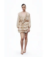 Nocturne Women's Stoned Flounce Blouse