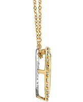 Diamond Heart 18" Pendant Necklace (1/4 ct. t.w.) in 14k Two-Tone Gold