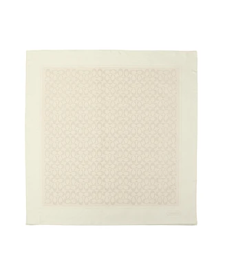 Coach Women's Textured Signature Print Silk Square Scarf