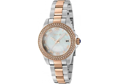 Invicta Women's Angel Quartz 3 Hand White Dial Watch