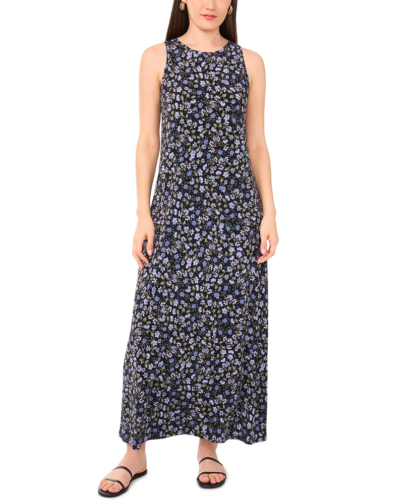 Vince Camuto Women's Ditsy-Print Sleeveless Maxi Dress