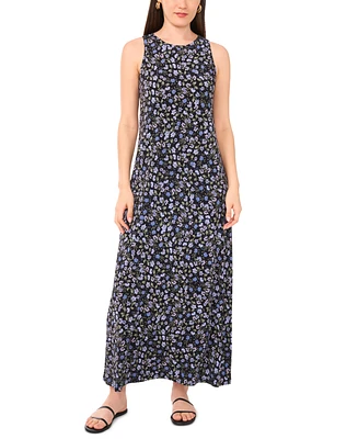 Vince Camuto Women's Ditsy-Print Sleeveless Maxi Dress