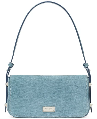 kate spade new york Liv Denim Suede Shoulder Bag