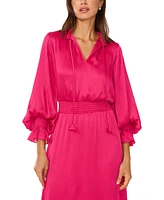 Vince Camuto Women's Smocked-Waist Tiered Maxi Dress