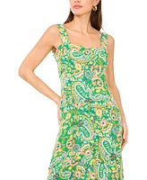Vince Camuto Women's Sleeveless Paisley Maxi Dress