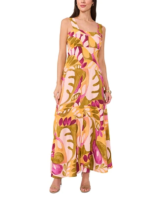 Vince Camuto Women's Tiered Smocked-Back Maxi Dress