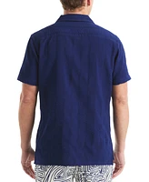 Beach Boys x Nautica Men's Seersucker Camp Short-Sleeve Shirt