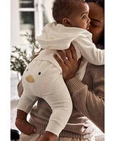 Carter's Baby Little Hooded Cardigan, Duck Bodysuit & Pants, 3 Piece Set