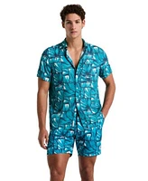 Original Penguin Mens Agave Shirt Mens Volley Agave Swim Trunks