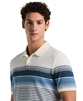 Original Penguin Men's Slim-Fit Striped Pique Polo Shirt