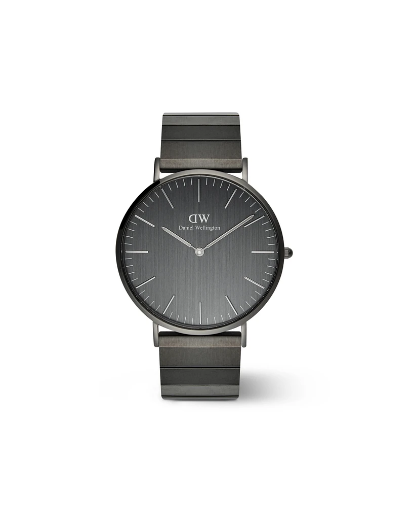 Daniel Wellington Men's Analog Graphite Stainless-Steel Watch, 40mm