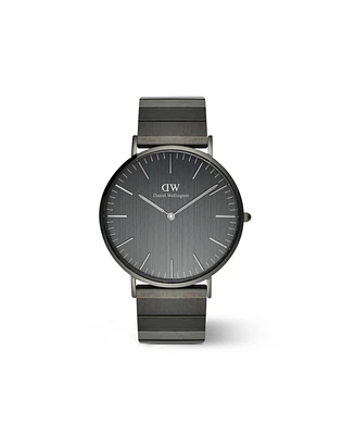 Daniel Wellington Men's Analog Graphite Stainless-Steel Watch, 40mm