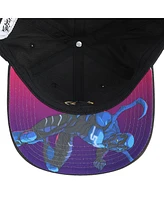Dc Comics Men's Blue Beetle Scarab Logo Black Elite Flex Precurve Snapback Hat