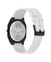 adidas Unisex Analog White Silicone Watch, 39mm