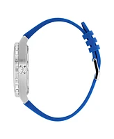adidas Unisex Analog Blue Silicone Watch, 44mm