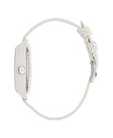adidas Unisex Analog White Nylon Watch, 39mm