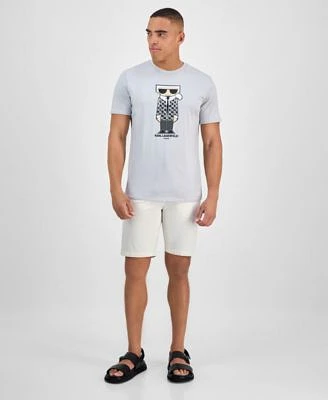 Karl Lagerfeld Mens Logo Graphic T Shirt Shorts