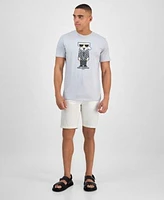 Karl Lagerfeld Mens Logo Graphic T Shirt Shorts