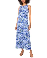 Vince Camuto Women's Paisley-Print Keyhole Maxi Dress