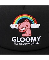 Gloomy Bear Men's Gloomy Under Rainbow Black Foam Trucker Hat