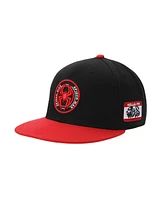 Marvel Men's Spider-Man Into The Spider-Verse Miles Morales Logo Adult Black Snapback Cap