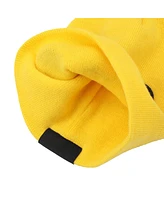 Pokemon Men's Pokemon Pikachu Face Yellow Cuffless Beanie