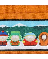 South Park Men's Main Characters Orange & Black Cuff Beanie