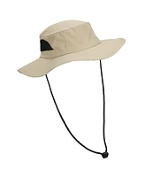 Generic Men's 2-Pack Charcoal & Khaki Wide Brim Technical Boonie Sun Hat with Vented Mesh Piecing