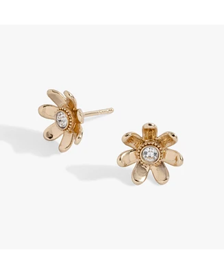 Puffy Flower Stud Earrings