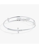 Cross Inline Bangle Bracelet