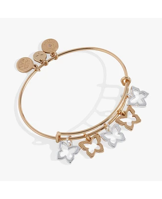 Butterfly Multi Charm Bangle Bracelet