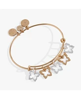 Butterfly Multi Charm Bangle Bracelet