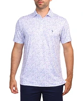 Tailorbyrd Men's Ditzy Floral Performance Polo