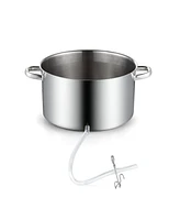 Cook N Home 11-Quart Stainless Steel Basics Canning Juice Steamer Extractor With lid, and hose with clamp
