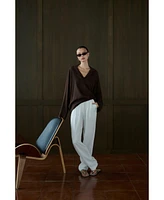 WeWoreWhat Women's Kaftan Linen Top