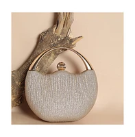 Women's Glimmering Glitz Gold & Silver Clutch