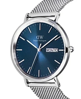 Daniel Wellington Men's Analog Silver Tone Stainless-Steel Watch, 40mm