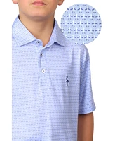 Tailorbyrd Boys Airplanes Printed Performance Polo
