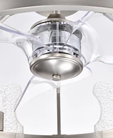 Home Accessories 28" Luciala 6-Light Indoor Ceiling Fan Chandelier