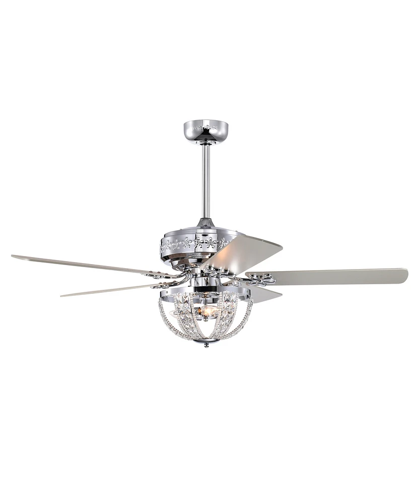 Home Accessories 52" Santana 3-Light Indoor Ceiling Fan Chandelier