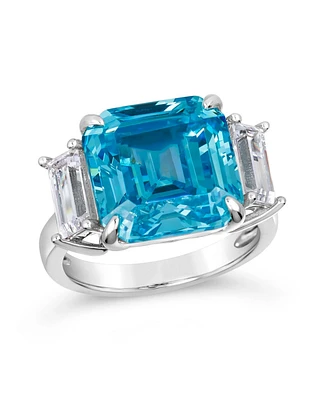 Anna Zuckerman Ocean Drive 8 Carat Asscher Cut Ring