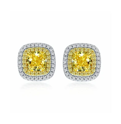 Anna Zuckerman Lucia Brilliante Earrings in Canary Yellow