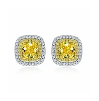 Anna Zuckerman Lucia Brilliante Earrings in Canary Yellow