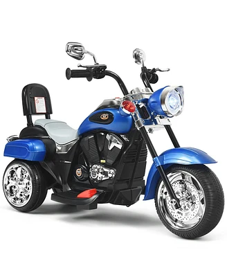 6V Powered Toddler 3-Wheel Motorbike Ride On Toy with Horn and Headlight