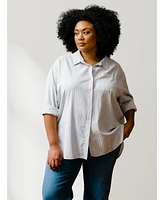 Able Plus Harris Oversized Button Down Shirt